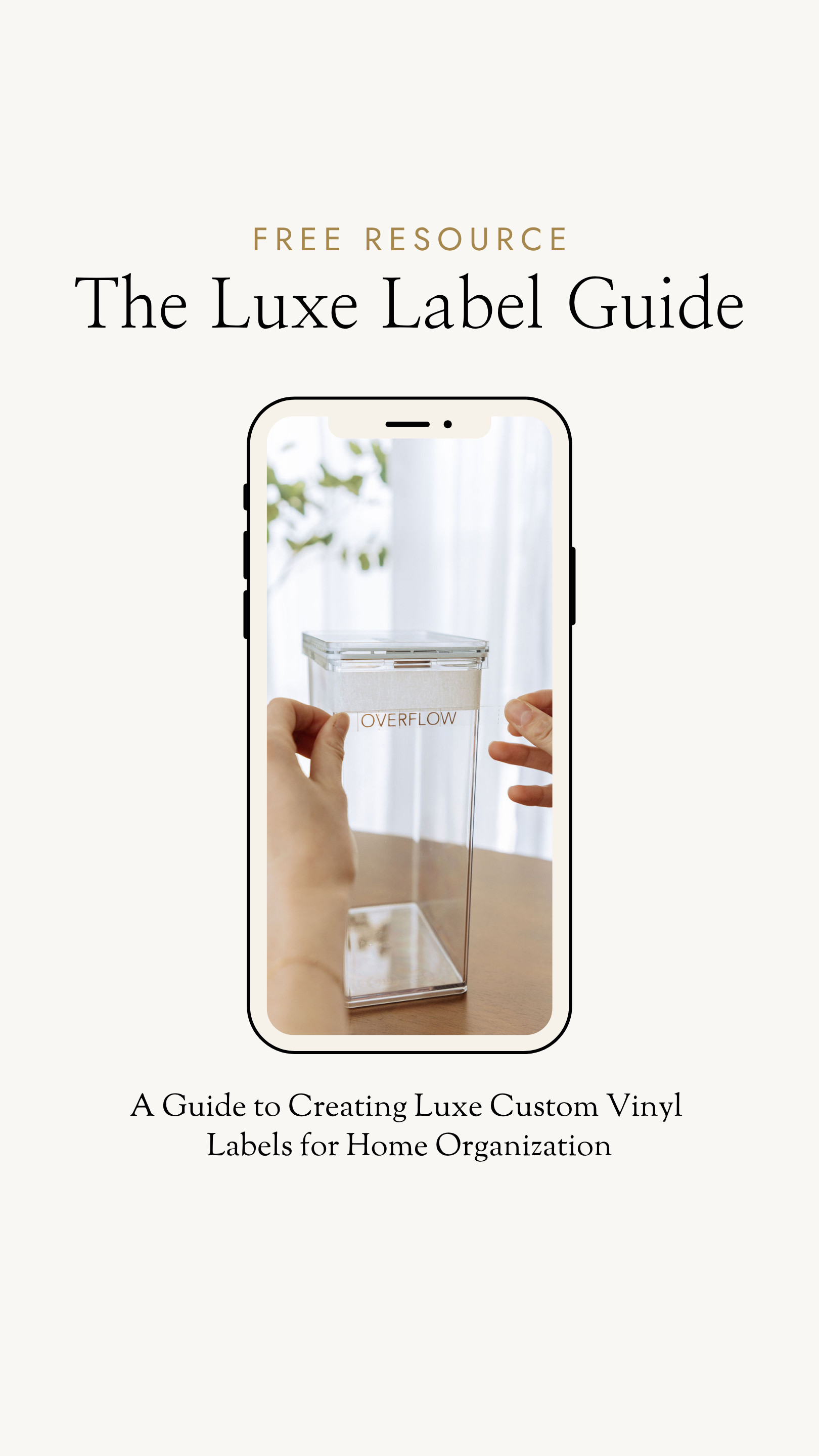 We’re THRILLED to finally share our #1 most-requested resource — the Luxe Label Guide is here!! 🎉

For years, we’ve been asked how our team creates the custom vinyl labels used throughout Graceful Spaces projects, and we’re so excited to finally bring that process to you. Inside this complimentary guide, we’re walking you through the exact approach our team uses to create labels that feel clean, consistent, and built to support lasting organization.

#LTKmomlife #LTKHome