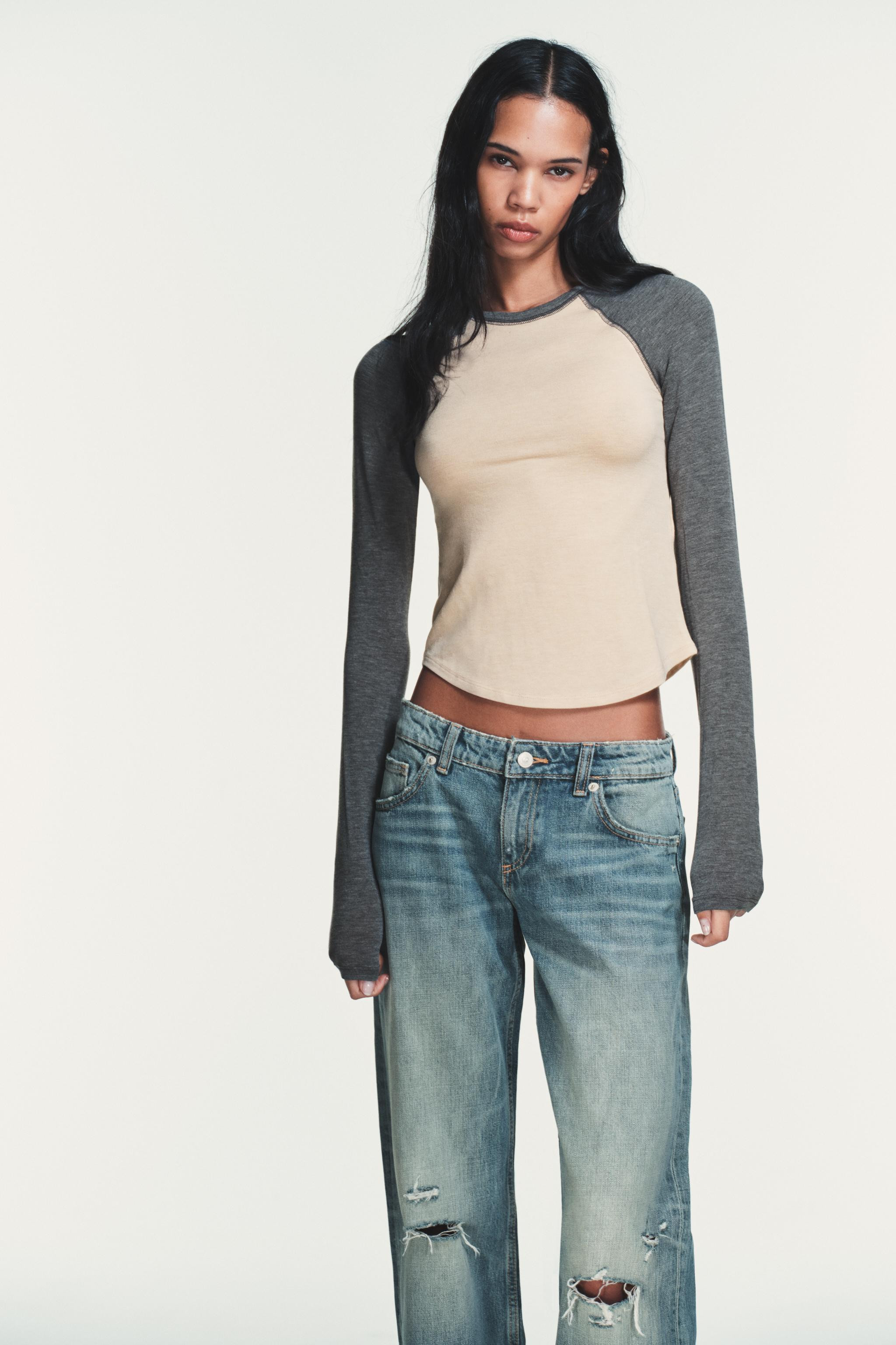 TRF EXTRA WIDE LEG HIGH-WAIST JEANS | Zara US