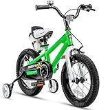 RoyalBaby Kids Bike Boys Girls Freestyle BMX Bicycle with Training Wheels Kickstand Gifts for Childr | Amazon (US)