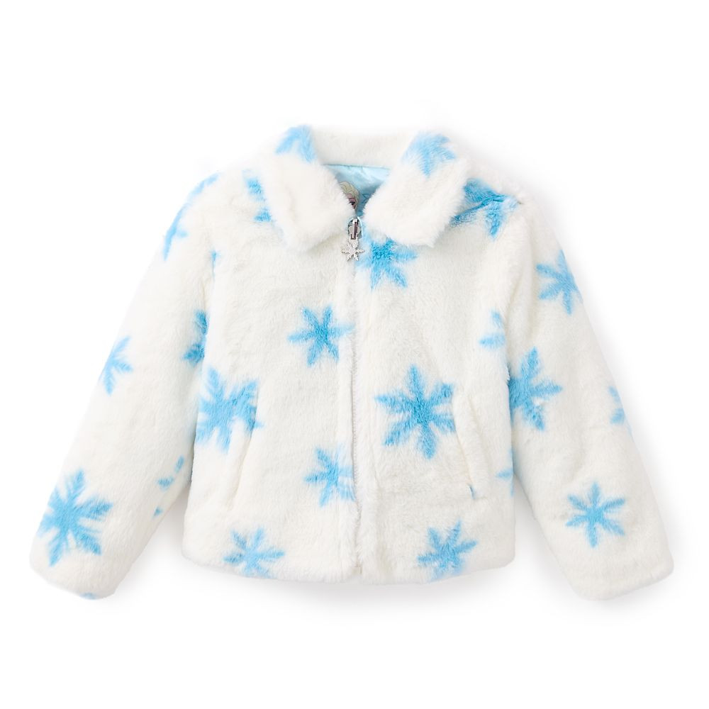 Elsa Faux Fur Reversible Jacket for Girls – Frozen | Disney Store