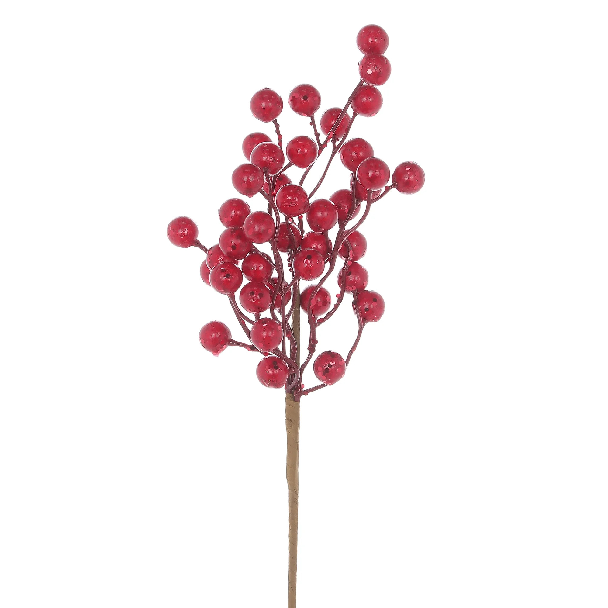 Mainstays 12 inch Red Berries Pick, Indoor, Holiday, Floral Plastic | Walmart (US)