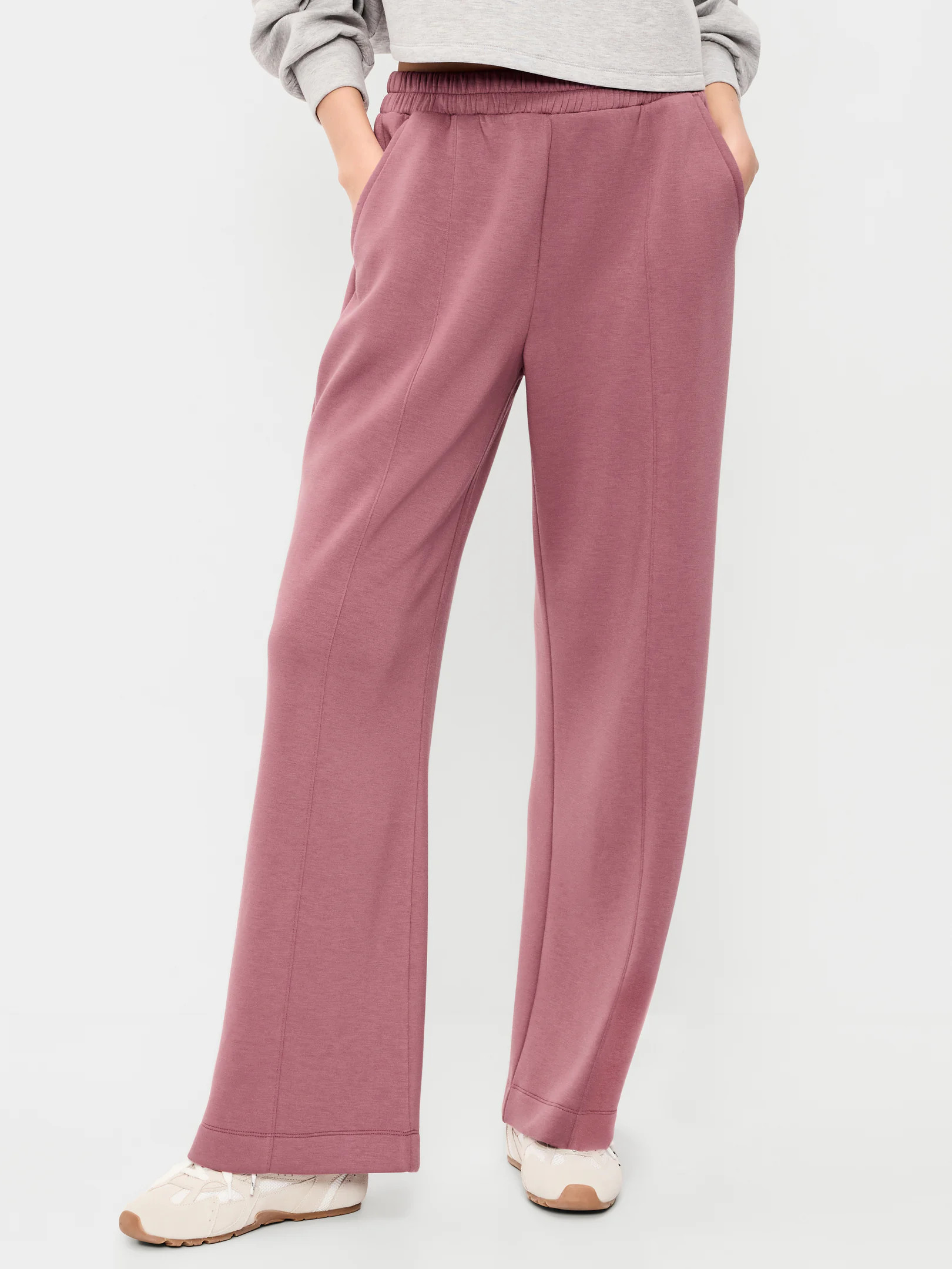 High-Waisted Bounce Fleece Wide-Leg Sweatpants | Old Navy (US)