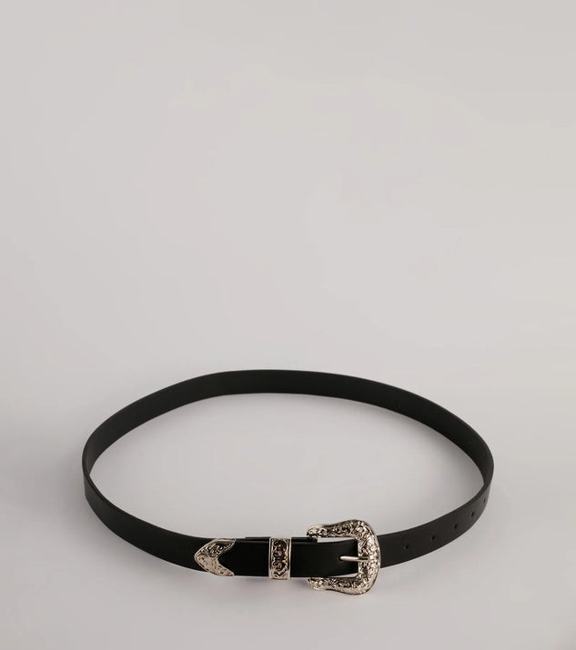Cute Meets Country Western Faux Leather Belt | Windsor Stores