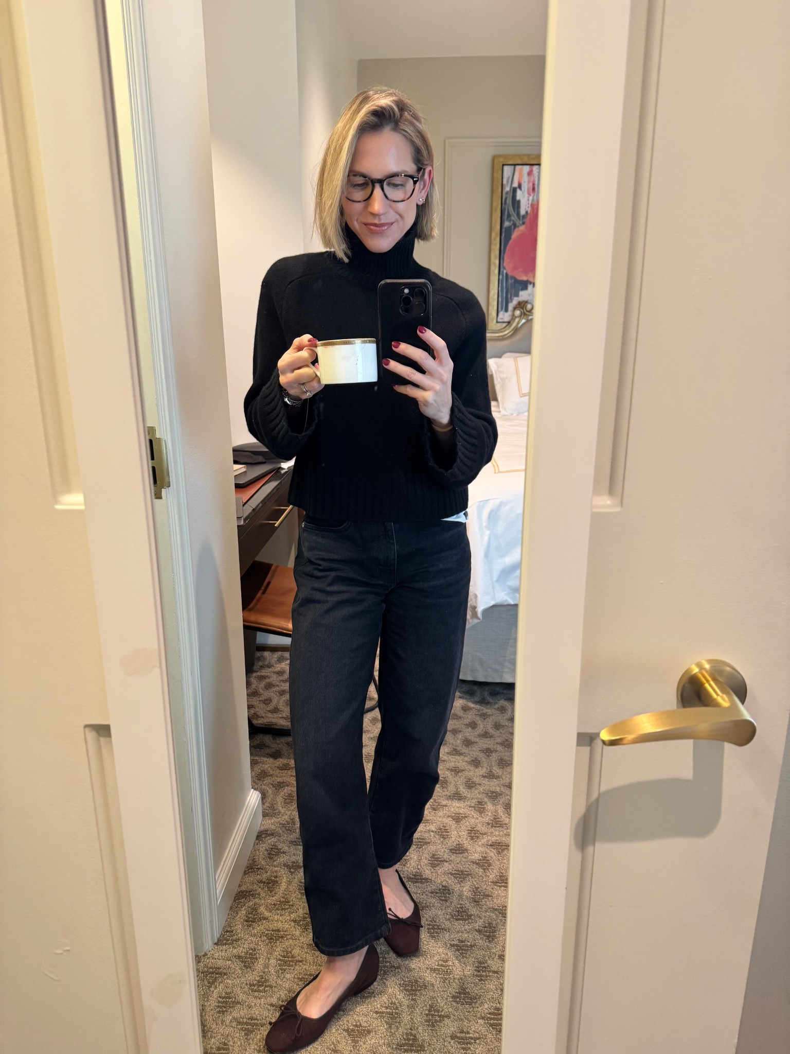 Cozy writers retreat OOTD.