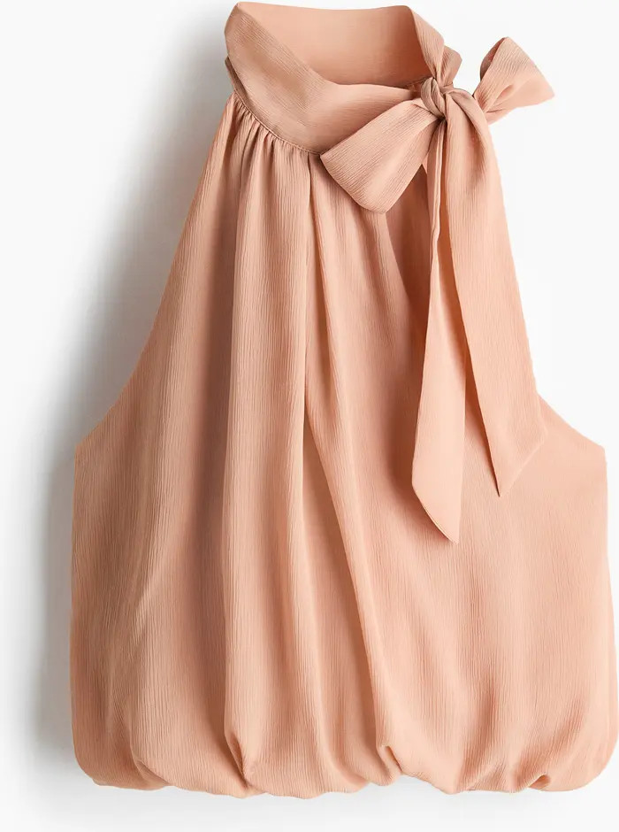 H&M Sleeveless Bubble-hem Top | Nordstrom | Nordstrom