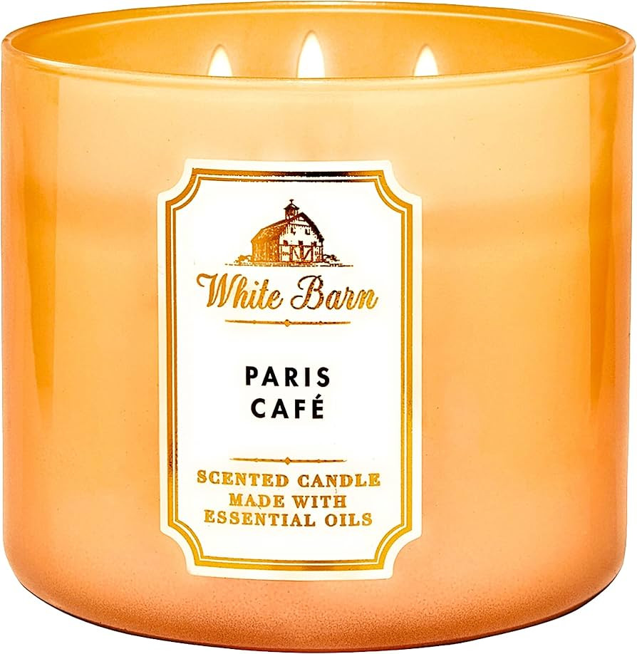 White Barn Bath & Body Works 3 Wick Candle Paris Cafe | Amazon (US)