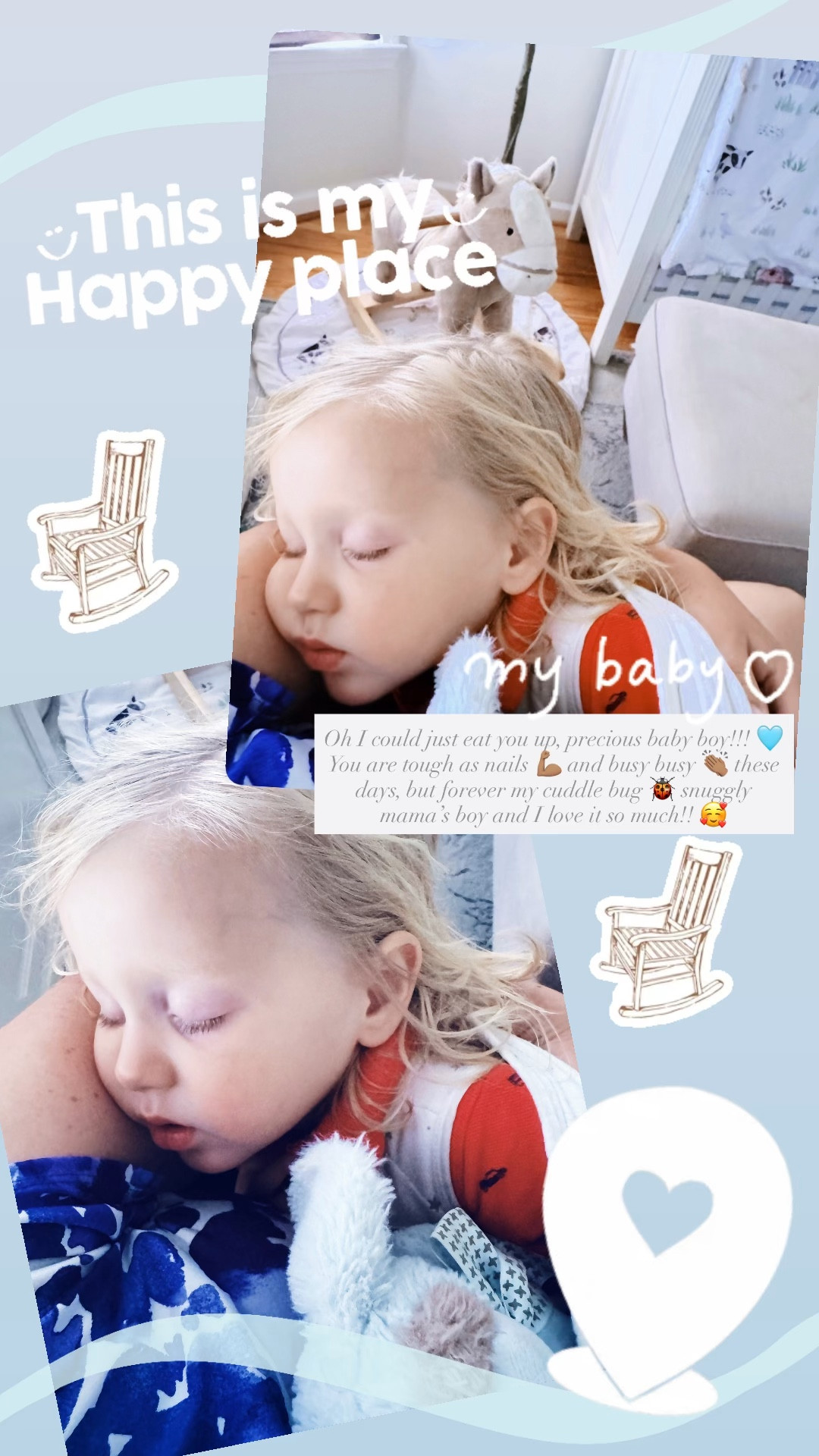 Oh I could just eat you up, precious baby boy!!! 🩵 You are tough as nails 💪🏽 and busy busy 👏🏽 these days, but forever my cuddle bug 🐞 snuggly mama’s boy and I love it so much!! 🥰