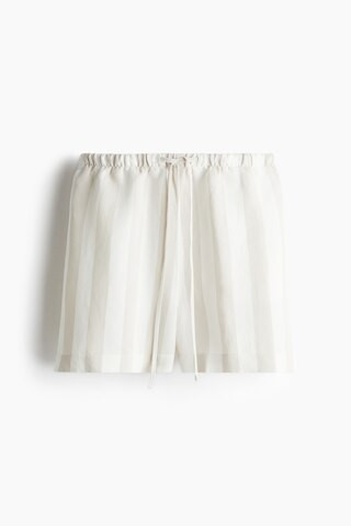 Linen-blend drawstring shorts | H&M (UK, MY, IN, SG, PH, TW, HK)