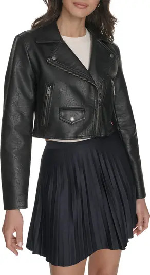 Crop Faux Leather Moto Jacket | Nordstrom