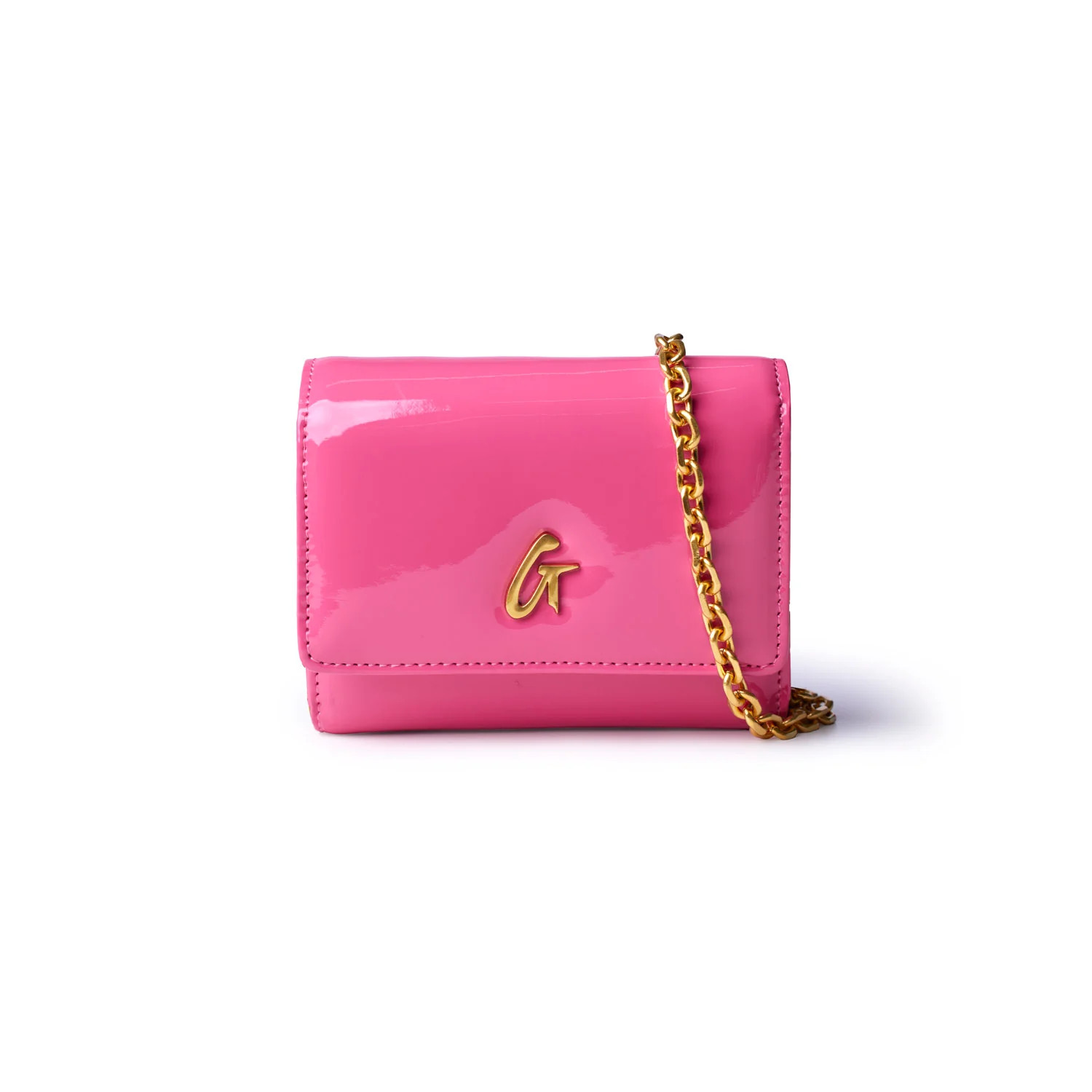 STANDARD GOLD COMPACT WOC - MIRROR HOT PINK | Glam-Aholic Lifestyle