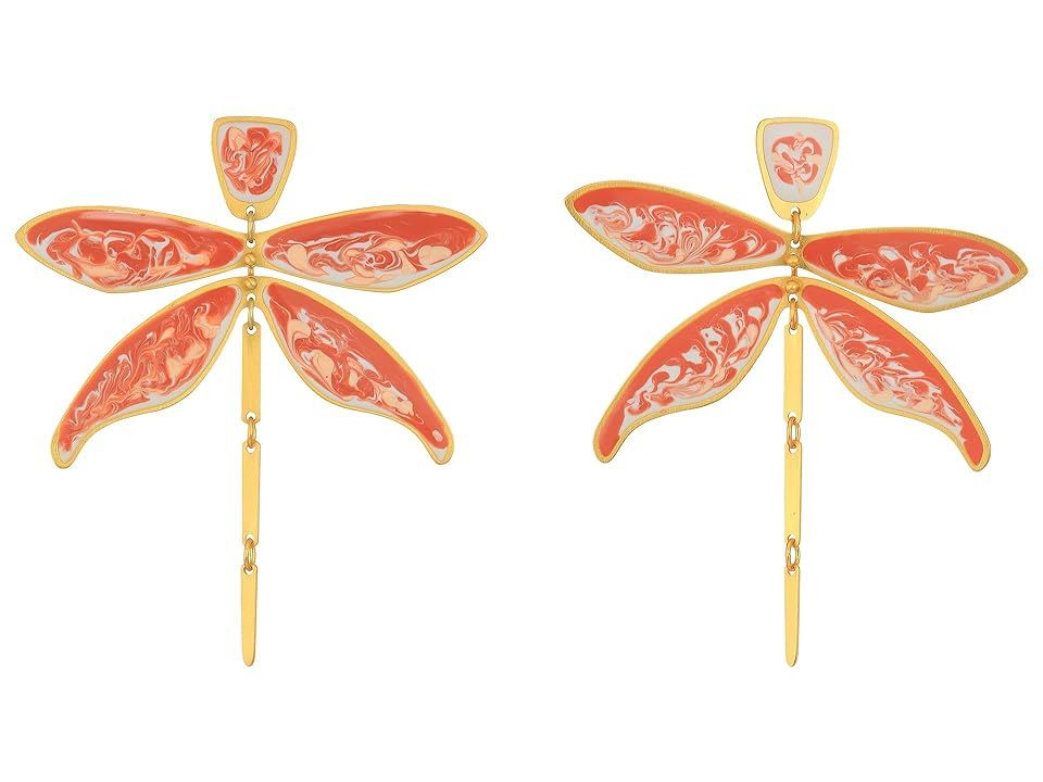 Tory Burch Dragonfly Earrings (Blush/Ivory) Earring | 6pm