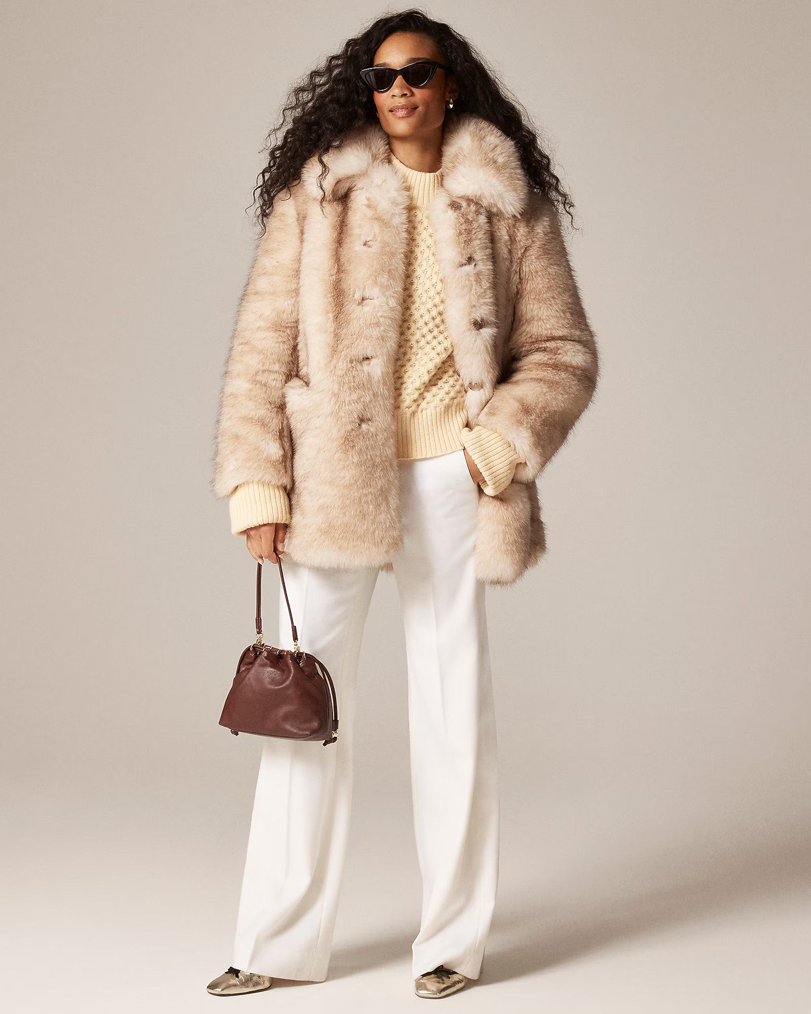 Faux-fur coat | J. Crew US
