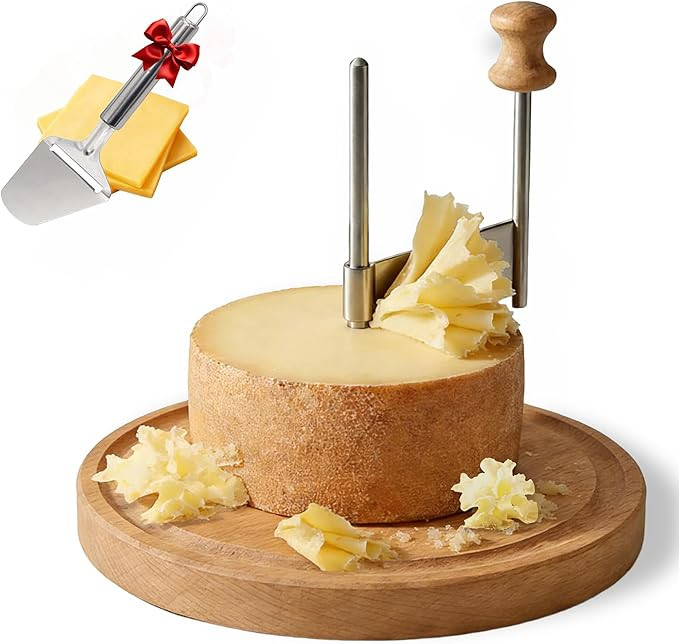 Cheese Curler Wheel for Tête de Moine & Chocolate Swiss Style Girolle Cheese Shaver with Sharp S... | Amazon (US)