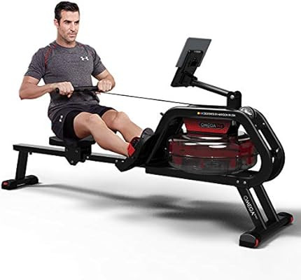 HARISON Water Rowing Machine Foldable with LCD Monitor for Home Use 300 lbs Capacity, Water Rower... | Amazon (US)