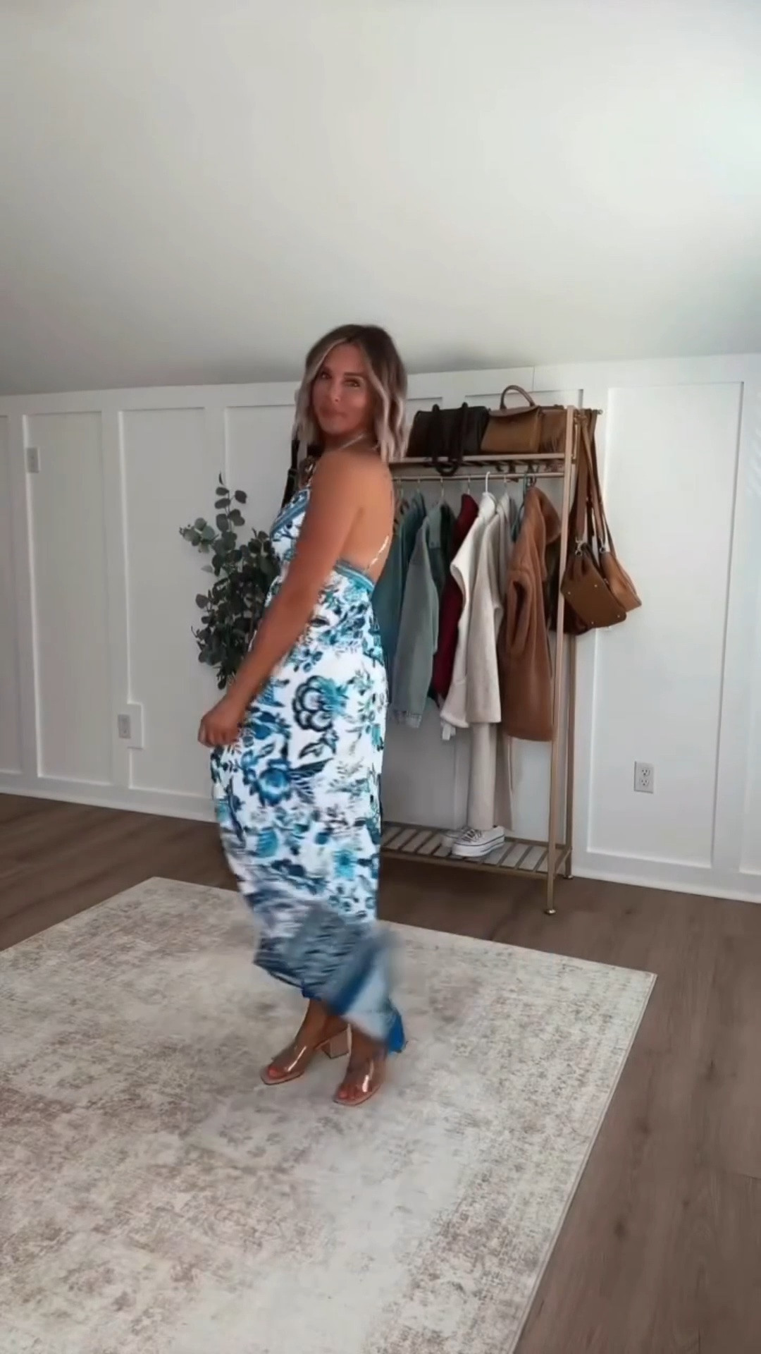 Whether you’re headed to Sunday brunch, date night, a summer wedding, or any event in between, this is the kind of dress you’ll be so glad you have hanging in your closet. It’s effortlessly flattering, comfortable enough to wear for hours, and easy to dress up with heels or keep casual with sandals.

I am 5'6 139lbs wearing a size small in this gorgeous blue floral dress. I'm a 34c bust, and it does side zip so if you have a bigger rib cage, size up - also linking some cute clutch options. 

 #LTKSeasonal #LTKTravel #LTKWedding