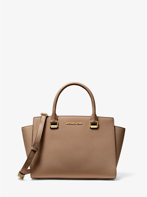 Selma Saffiano Leather Medium Satchel | Michael Kors US