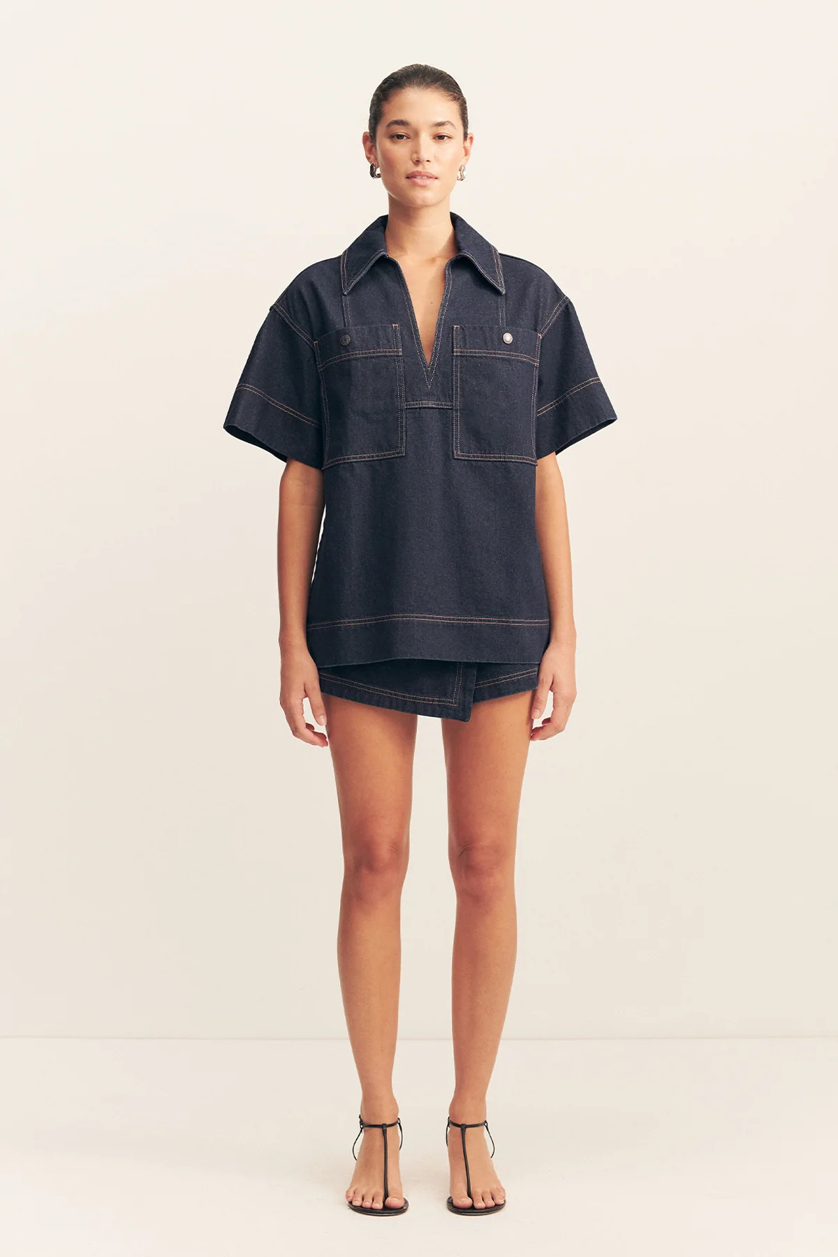 Rita Pullover Top | Deep Indigo | Tops | Shona Joy | Shona Joy