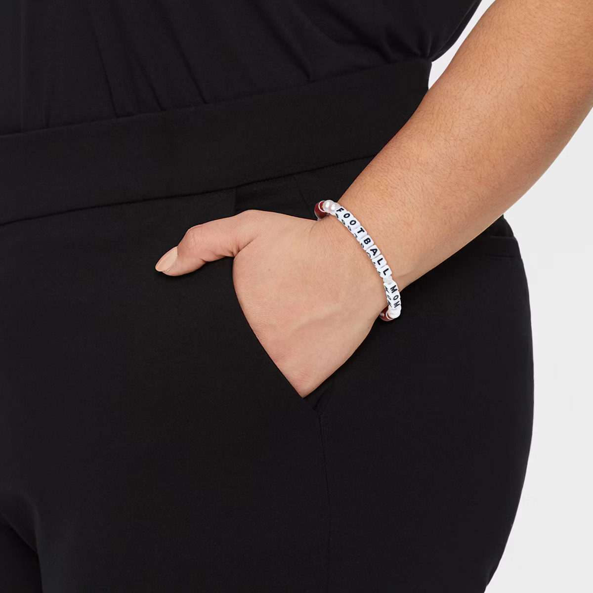 Little Words Project Football Mom Beaded Bracelet - Brown | Target