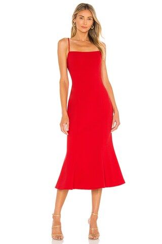LIKELY Midi Carter Dress in Scarlet from Revolve.com | Revolve Clothing (Global)