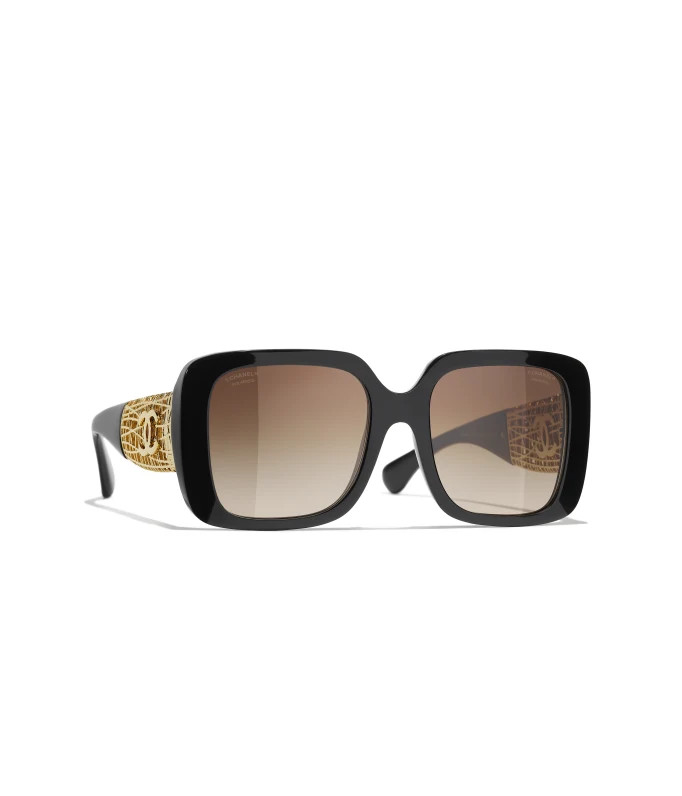 CHANEL Sunglasses: Square Sunglasses, acetate & metal — Fashion | CHANEL | Chanel, Inc. (US)