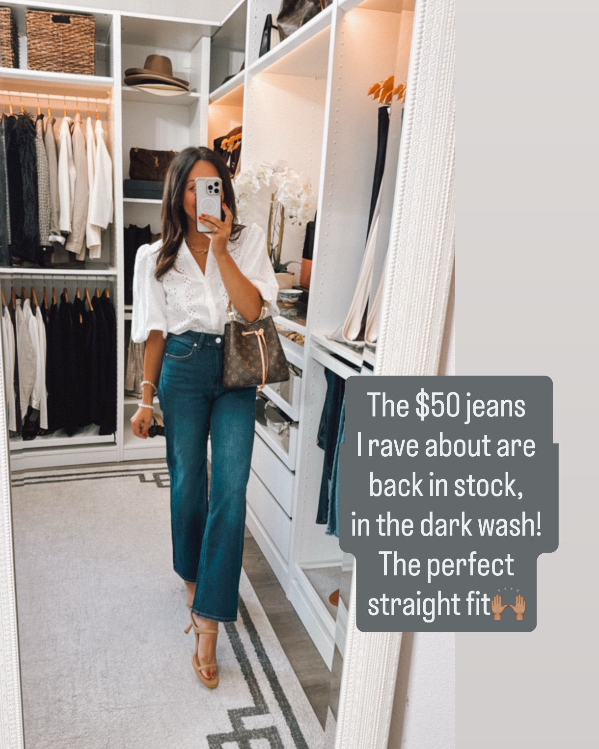 Jeans fit TTS wearing in the 28 inch inseam.
Contouring tanks I wear a medium 
Everything else TTS

#LTKOver40