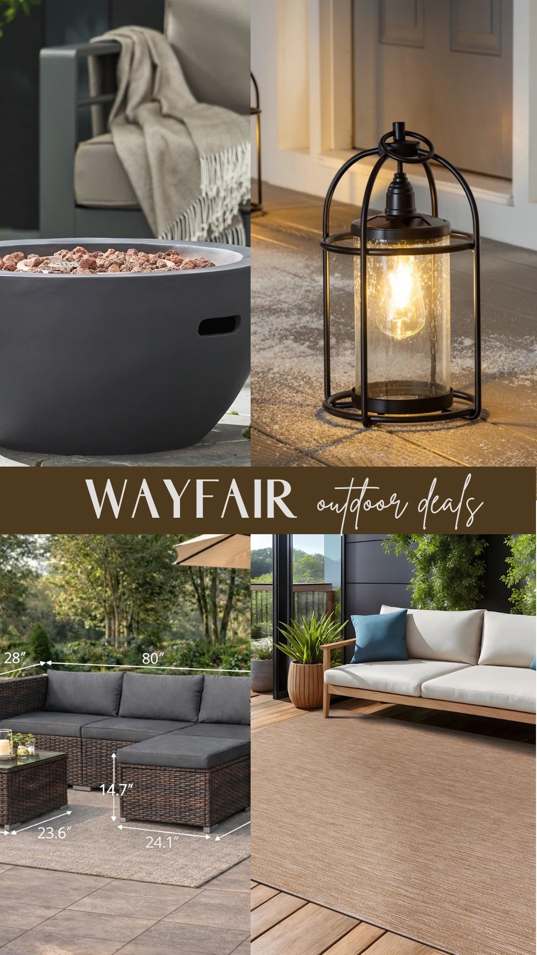 Wayfair outdoor deals/ amazing finds to create thr cozy space 

#LTKSeasonal #LTKHome #LTKSaleAlert