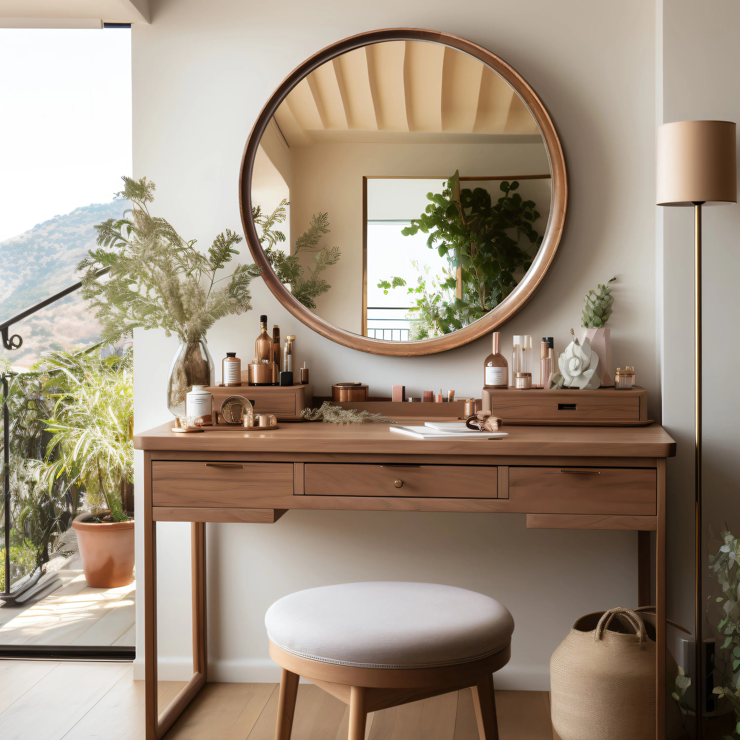 Wade Logan® Brindell Solid Wood Round Wall Mirror & Reviews | Wayfair | Wayfair North America
