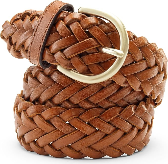 Lands' End Women's Leather Braided Belt | Amazon (US)