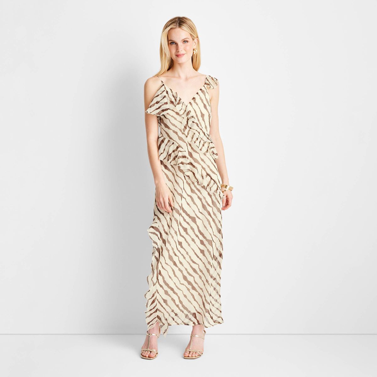 Women's Ruffle Ankle Length Dress - Future Collective™ with Jenee Naylor | Target