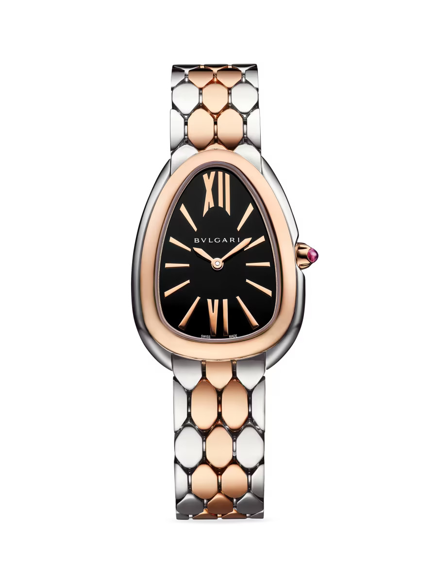 Serpenti Seduttori Stainless Steel & 18K Rose Gold Bracelet Watch | Saks Fifth Avenue