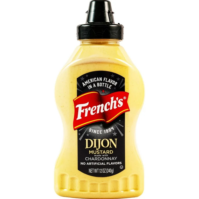 French's No Artificial Flavors Gluten Free Chardonnay Dijon Mustard Squeeze Bottle, 12 oz Bottle | Walmart (US)