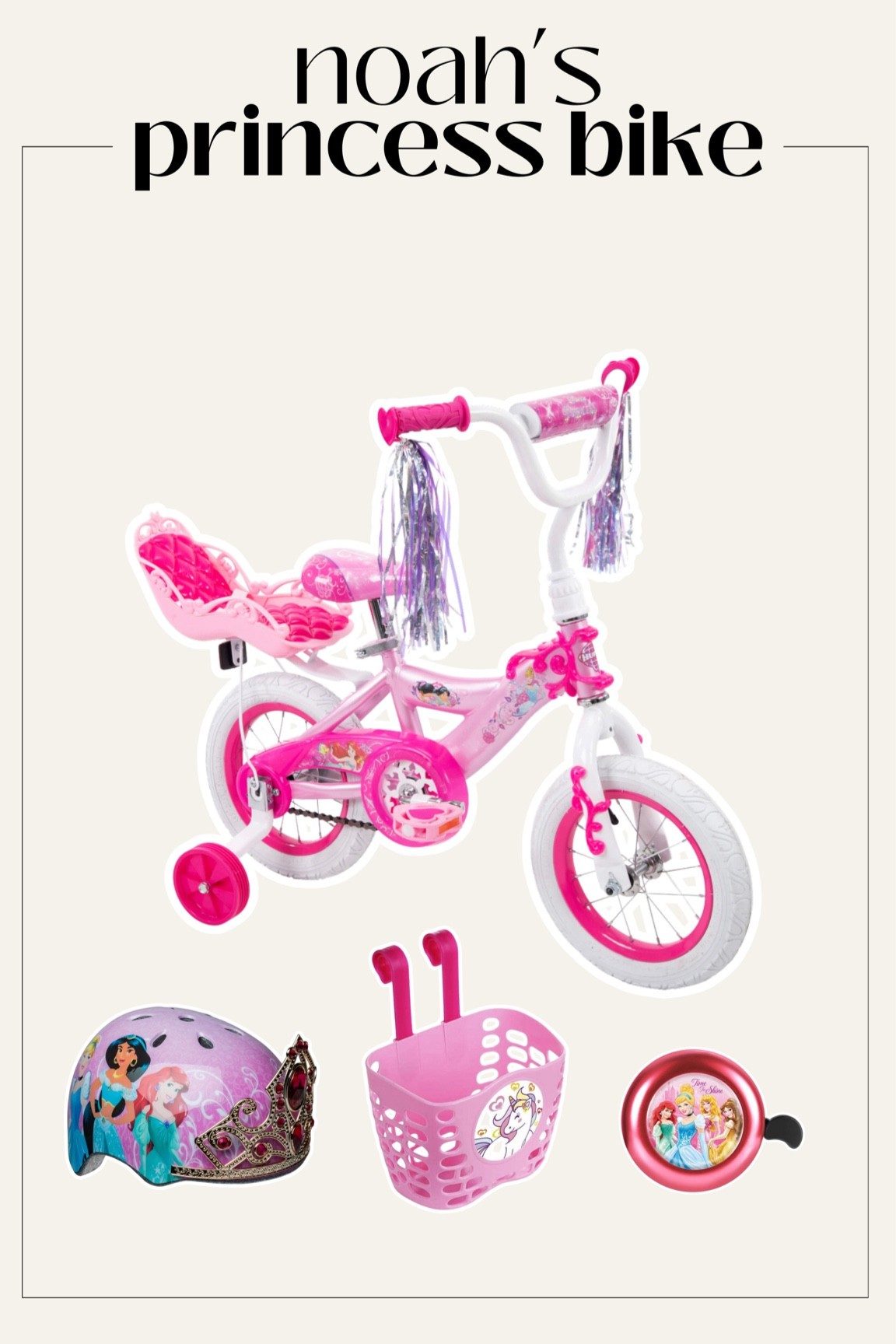 Noah’s princess bike + scooter along with all of her accessories are linked here! Also linked a few other options!! 

#bike #bicycle #disney #princess #kidstoys #kids #christmas #giftidea 

#LTKHoliday #LTKkids #LTKGiftGuide