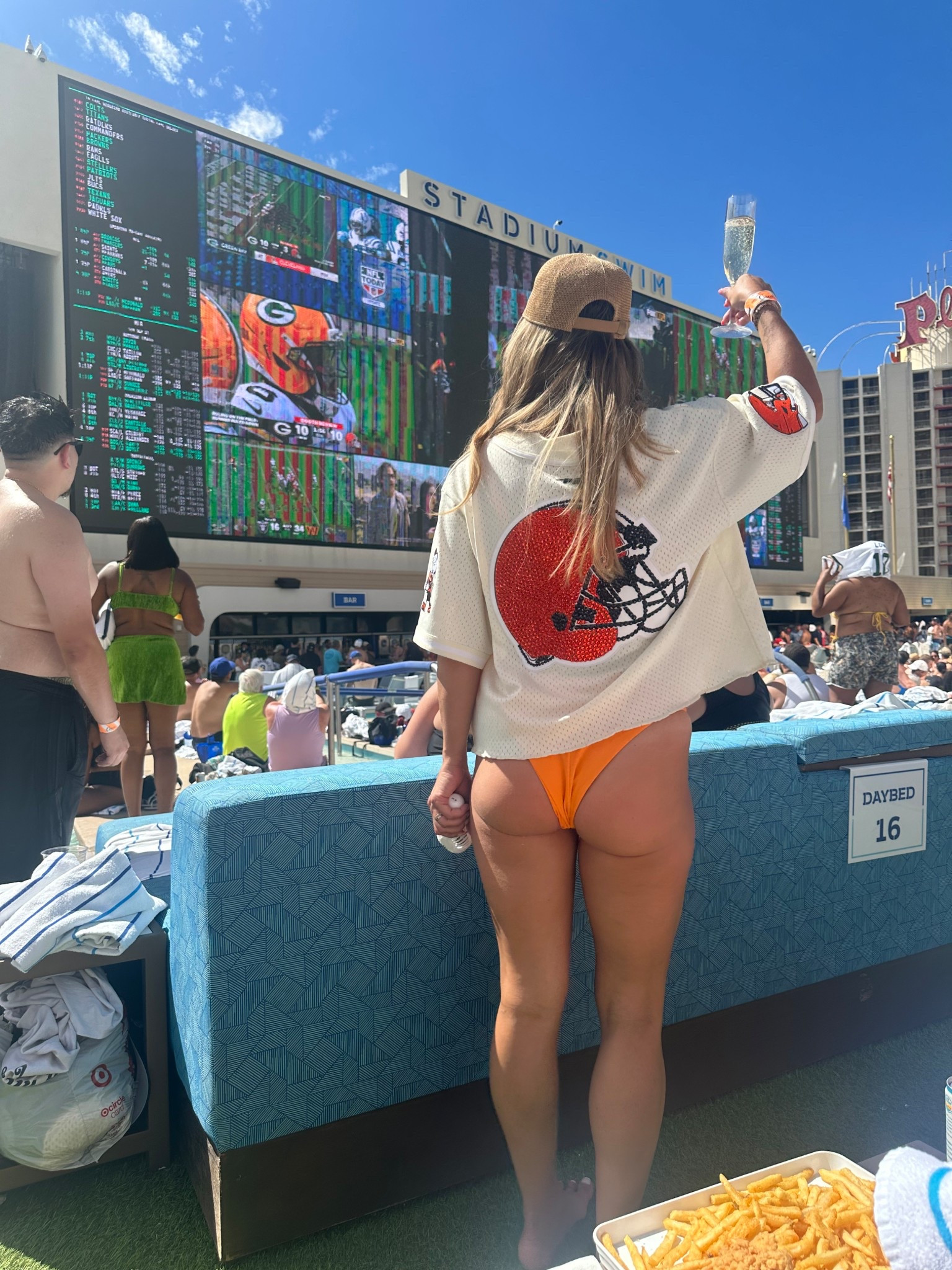 Always cheering on Cleveland, no matter how far from home I am 🤎 This was such a fun day at Stadium Swim in Vegas! Check out the outfit details 🏈



#LTKStyleTip #LTKSwim #LTKTravel