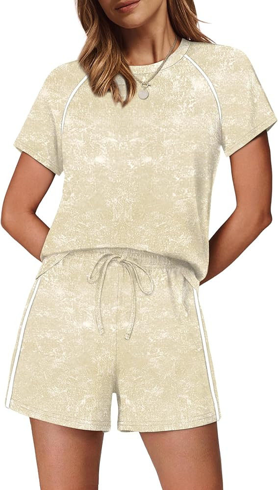 Sampeel 2 Piece Sets for Women Summer Lounge Matching Sets Airport Vacation Outfits Spring Fashio... | Amazon (US)