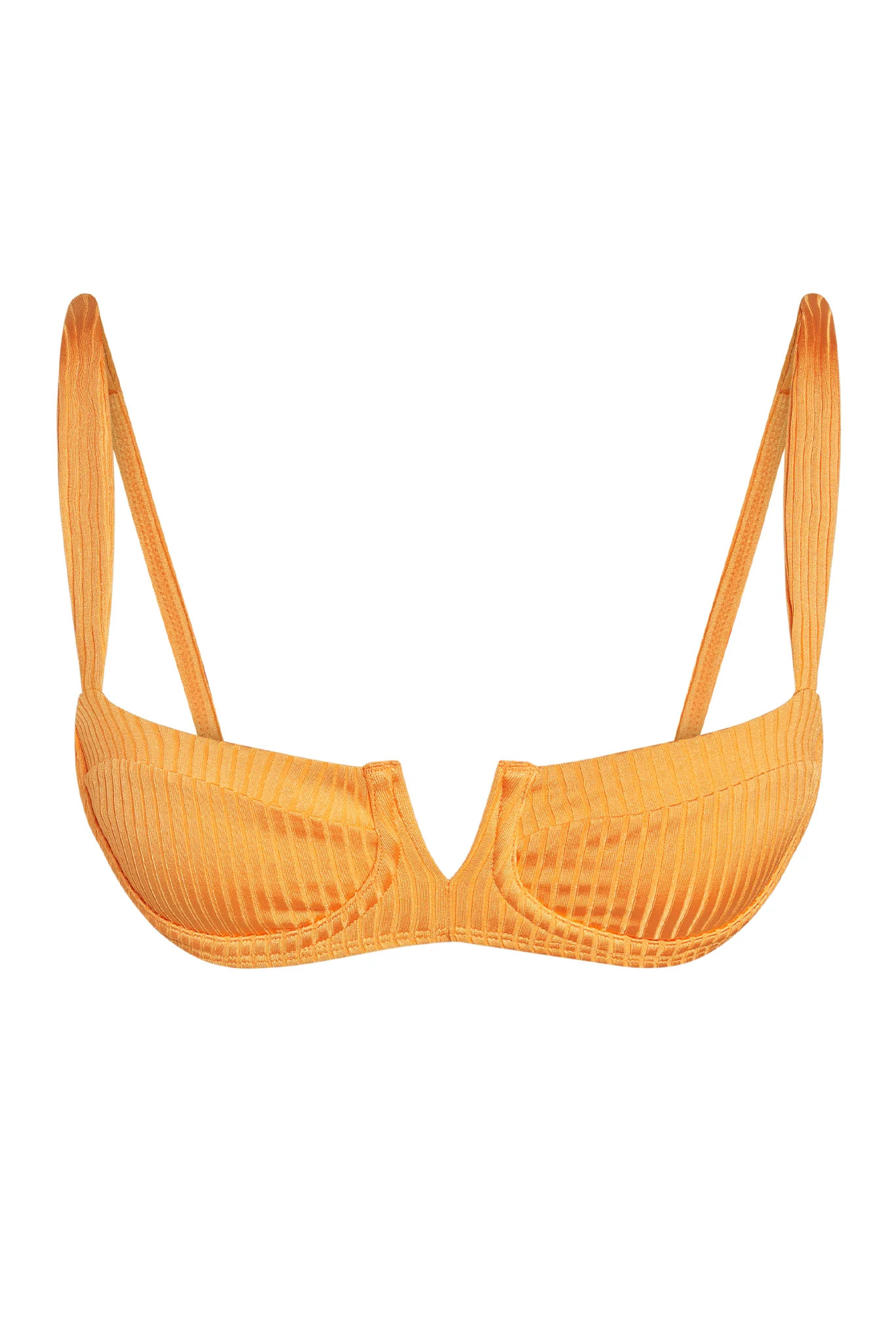 Clovelly Top - Clementine Wide Rib | Monday Swimwear