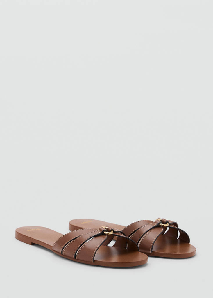 Leather straps sandals leather - Woman - 6½ - MANGO | Mango (US/MX/AU)