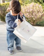Canvas Bunny Tote - Pink | The Little Market