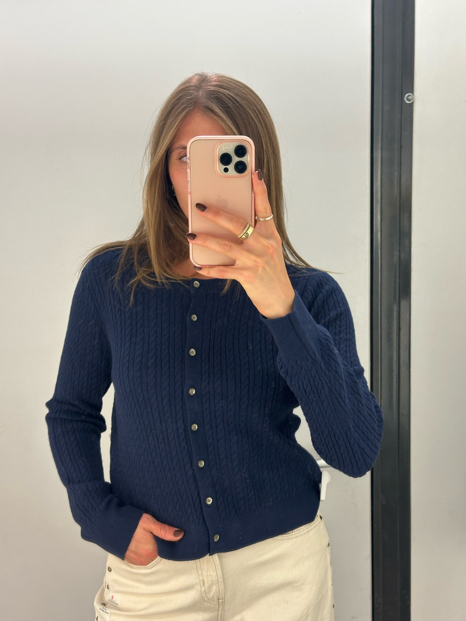 Such a comfy cardigan 
#oldnavy #fall #cardigan #navy

#LTKSeasonal #LTKFindsUnder50 #LTKFallSale