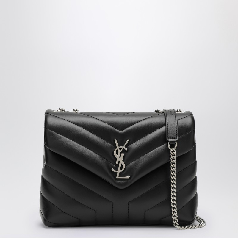 Black/silver small YSL Loulou bag | The Double F