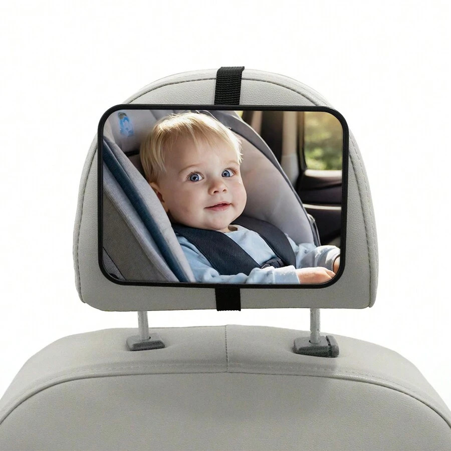Crash Tested And Certified Shatterproof Baby Car Mirror For Rear Facing Infant With Wide Crystal ... | SHEIN