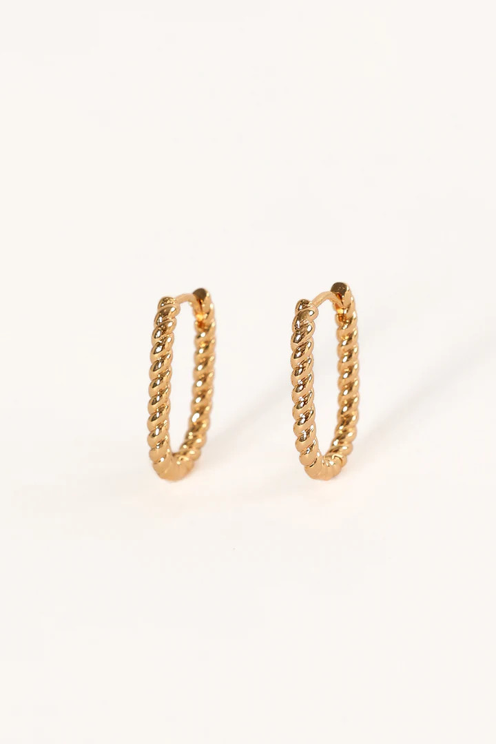 Fabian Hoop Earrings - Gold | Petal & Pup (US)