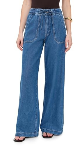 PAIGE Women's Rumi Pants, Nimes, 30 | Amazon (US)