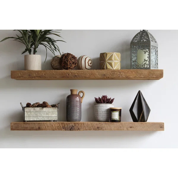 Joao 2 Piece Solid Wood Floating Shelf | Wayfair North America