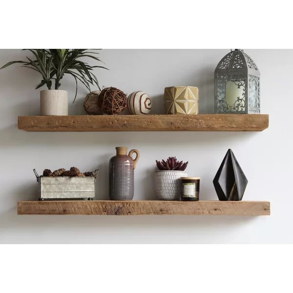 Joao 2 Piece Solid Wood Floating Shelf | Wayfair North America