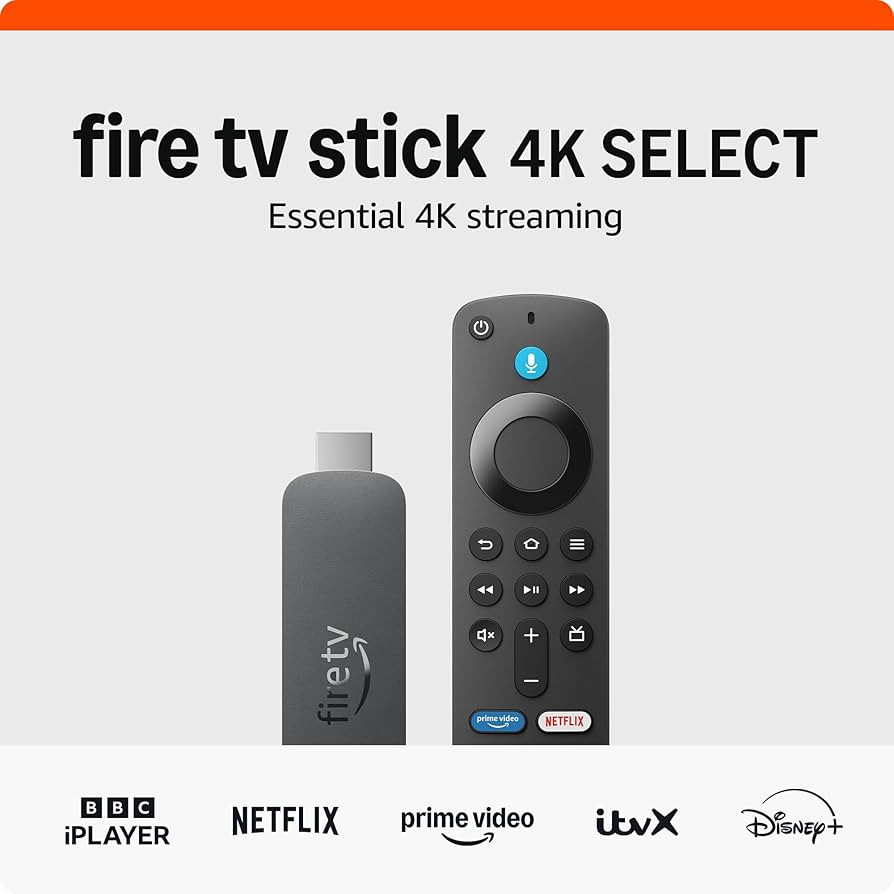 Amazon Fire TV Stick 4K Select (newest gen), start streaming in 4K, hundreds of thousands of film... | Amazon (UK)