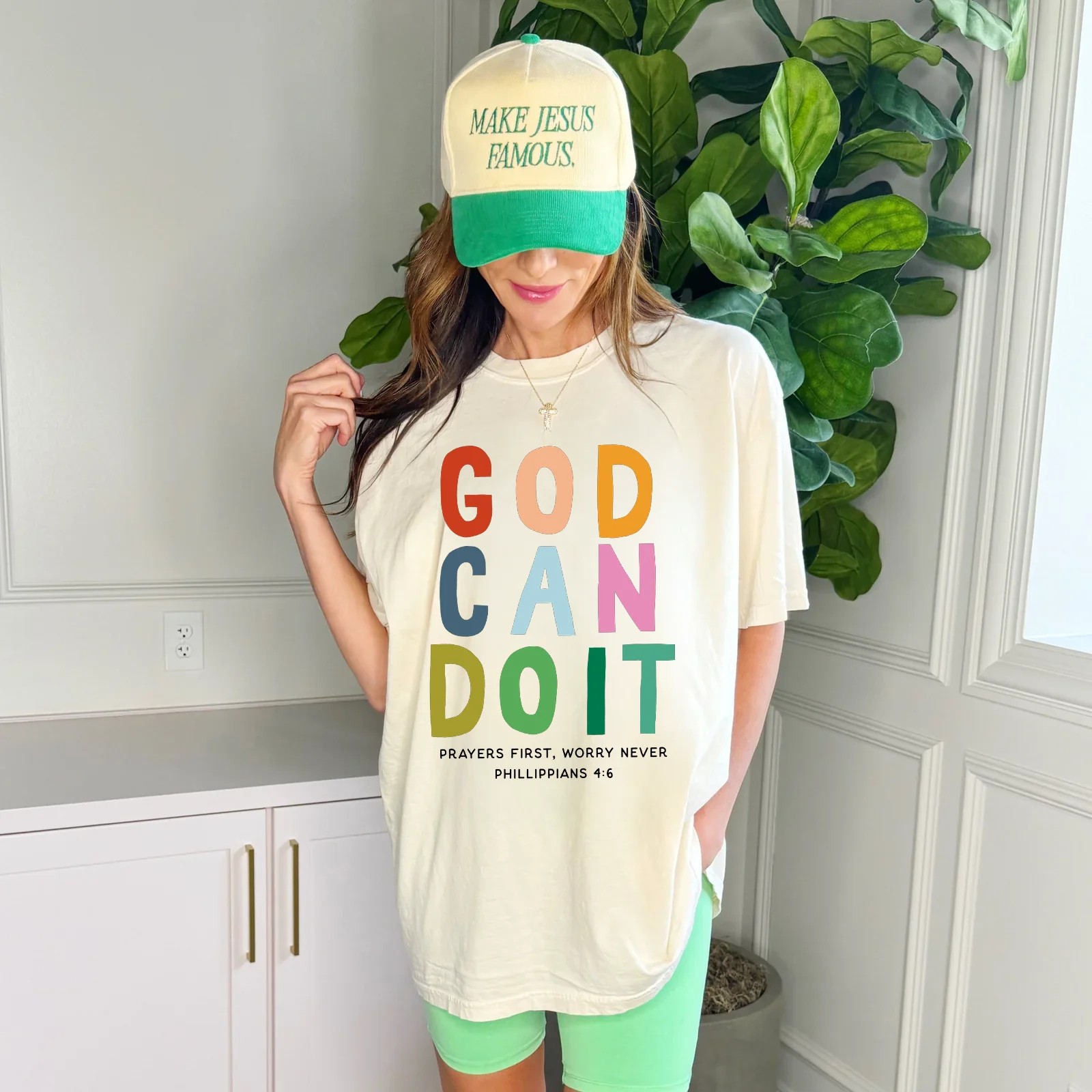 God Can Do It Tee | Poppy & Pine
