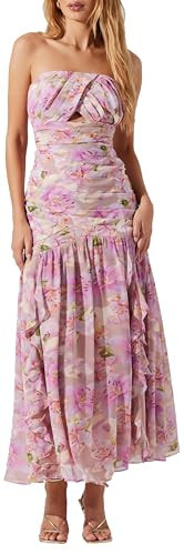 ASTR The Label Women's Estefany Dress, Pink Floral, S | Amazon (US)