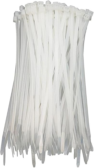 HS Clear Zip Ties 6 Inch Small (100 Pcs) 18 LBS Self Locking Zip Ties White Nylon Ties Thin,Stron... | Amazon (US)