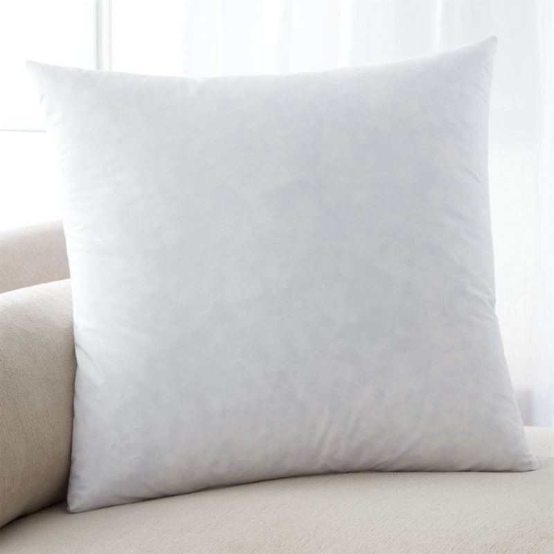 Feather-Down 23" Pillow Insert + Reviews | Crate and Barrel | Crate & Barrel