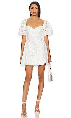 Becca Mini Dress in White | Revolve Clothing (Global)